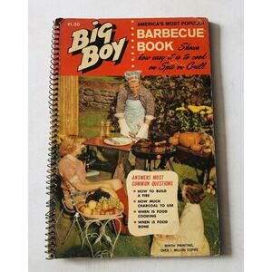 Vintage 1963 Barbecue Cookbook Big Boy Illustrated Recipes Spit Fire Grill Steak